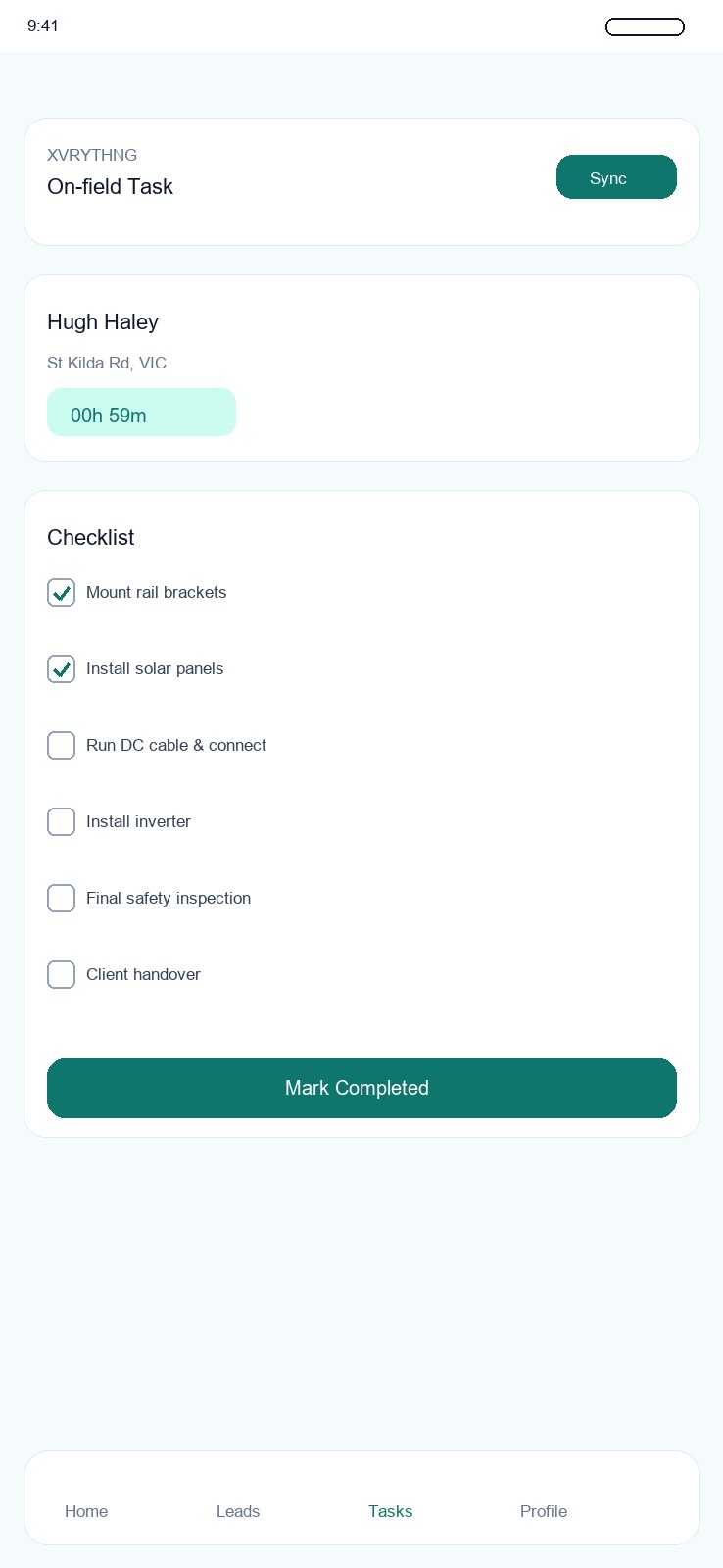 XVRYTHING mobile preview screen three